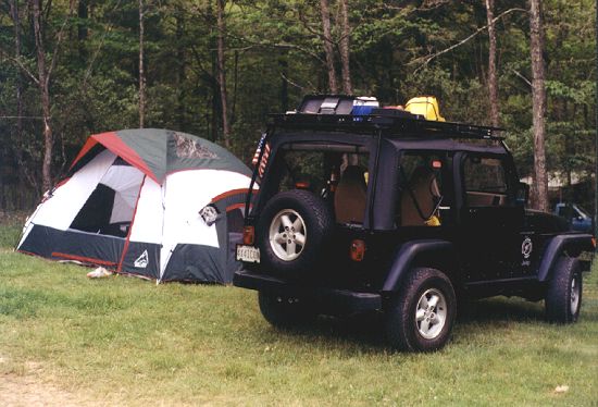 Paul's Jeep and Tent - Click to Enlarge