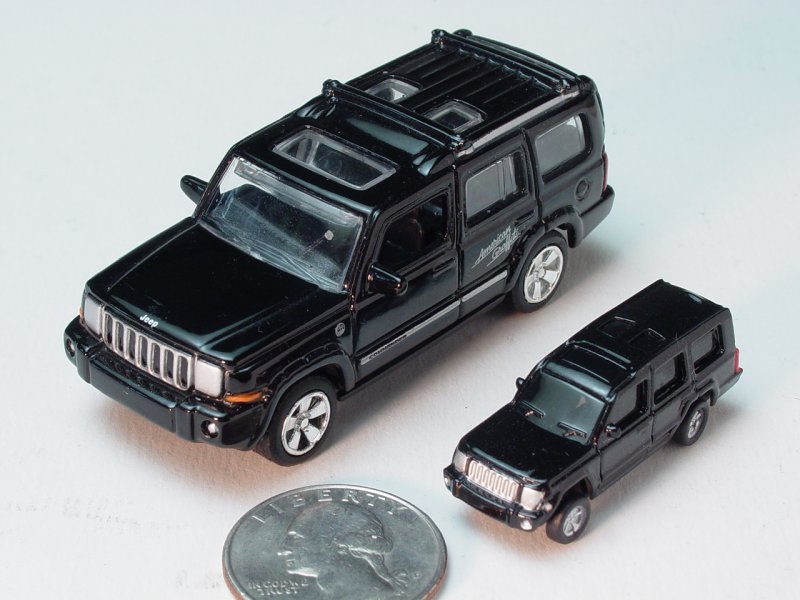 MotorMax Jeep Commander with Suntory Coffee promo Jeep Commander and U.S. Quarter