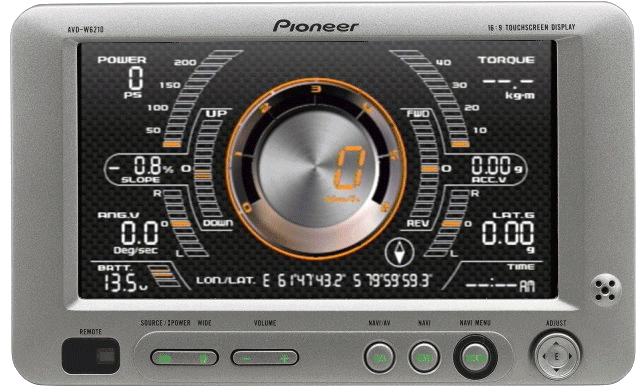 AVD-W6210 6 inch Detachable Touch Panel Widescreen LCD Color Display