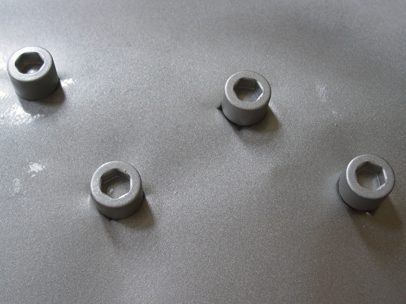 Socket Head Cap Screws after color coat