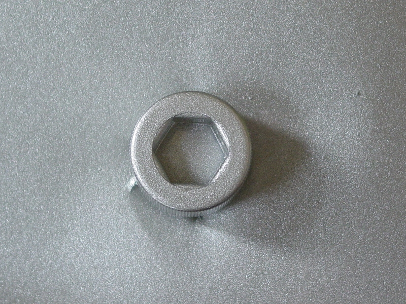 Detail of Socket Head Cap Screws after color coat
