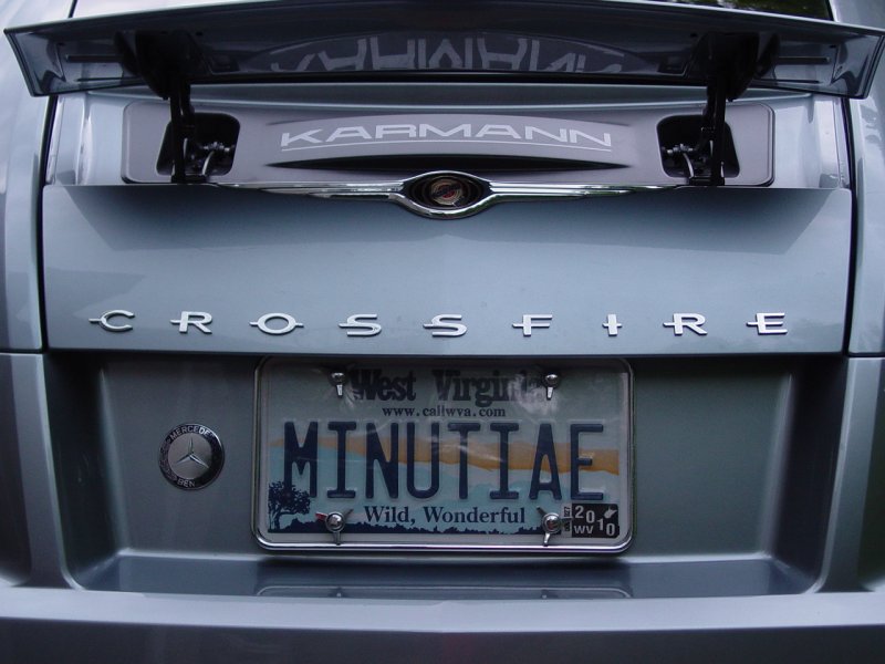 KARMANN lettering on Crossfire under wing