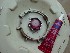 Assembled Socket Head Cap Screw and nut with Red Thread Locking compound