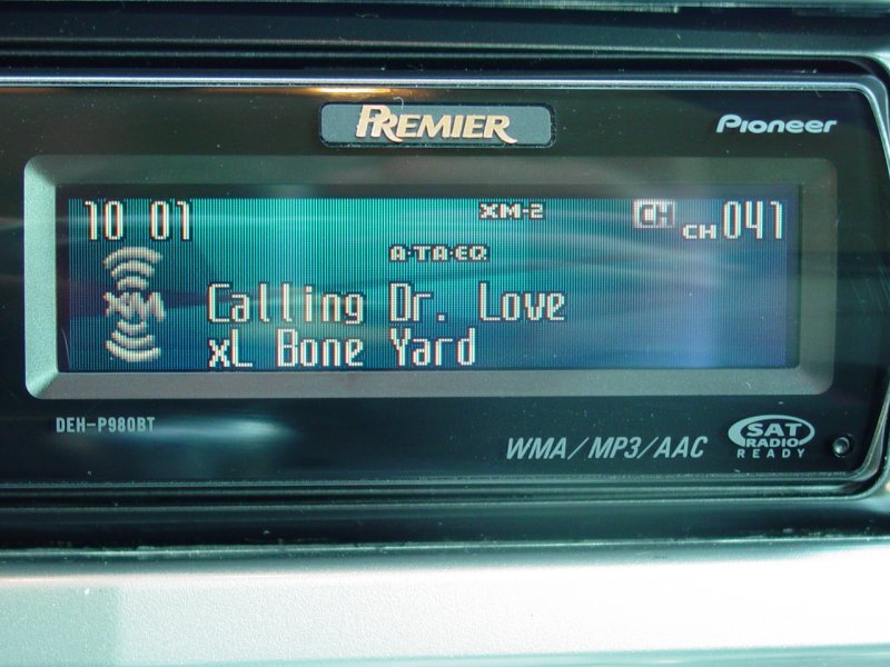 XM Radio Display