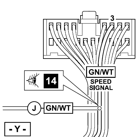 Speed Control Lead for Crossfire NAV unit