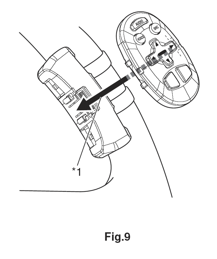 Pioneer CD-SR11 Steering Wheel Remote Control - Attaching to Holder