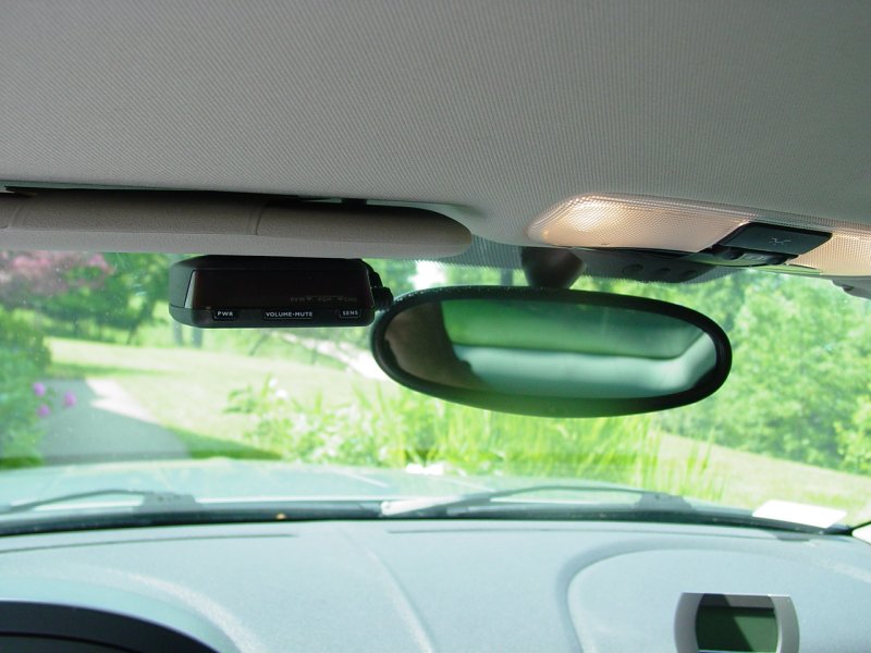 Radar Detector on Visor