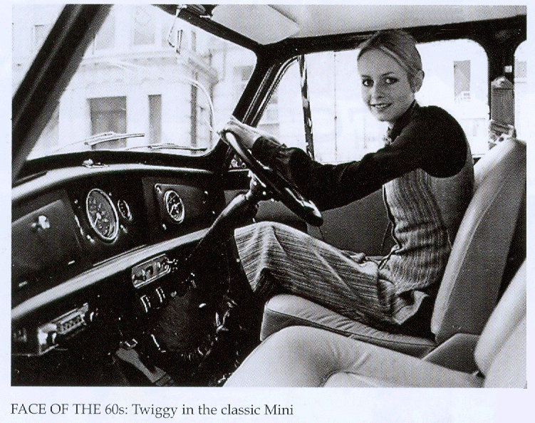 Twiggy in a MINI
