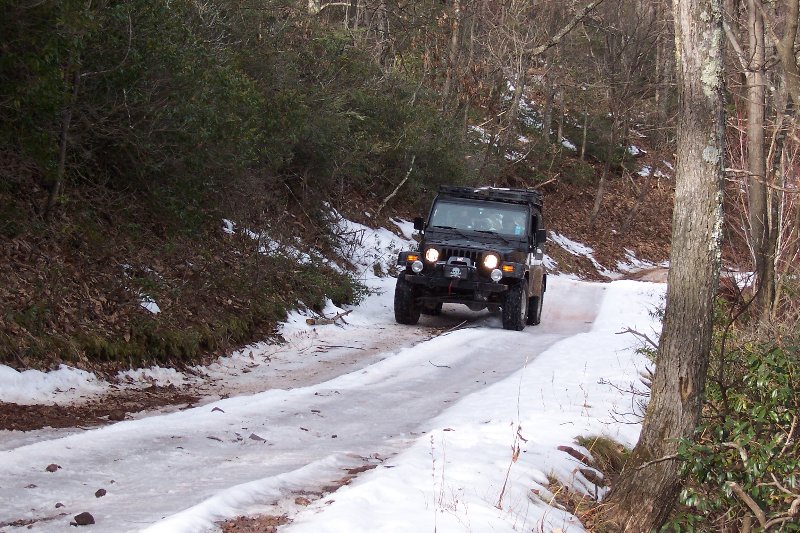 Climbing the icy hill