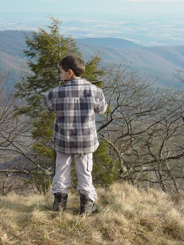 Tomi making pictures on Flagpole Knob