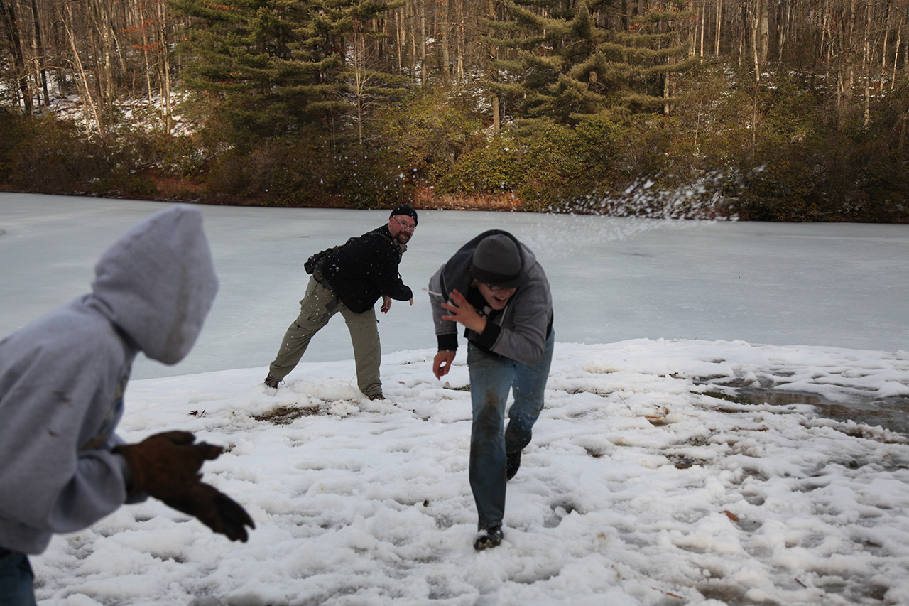 Snowball Fight at the Fire Challenge