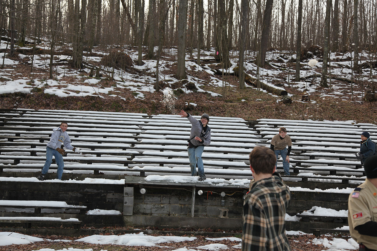Snowball Fight at the Fire Challenge