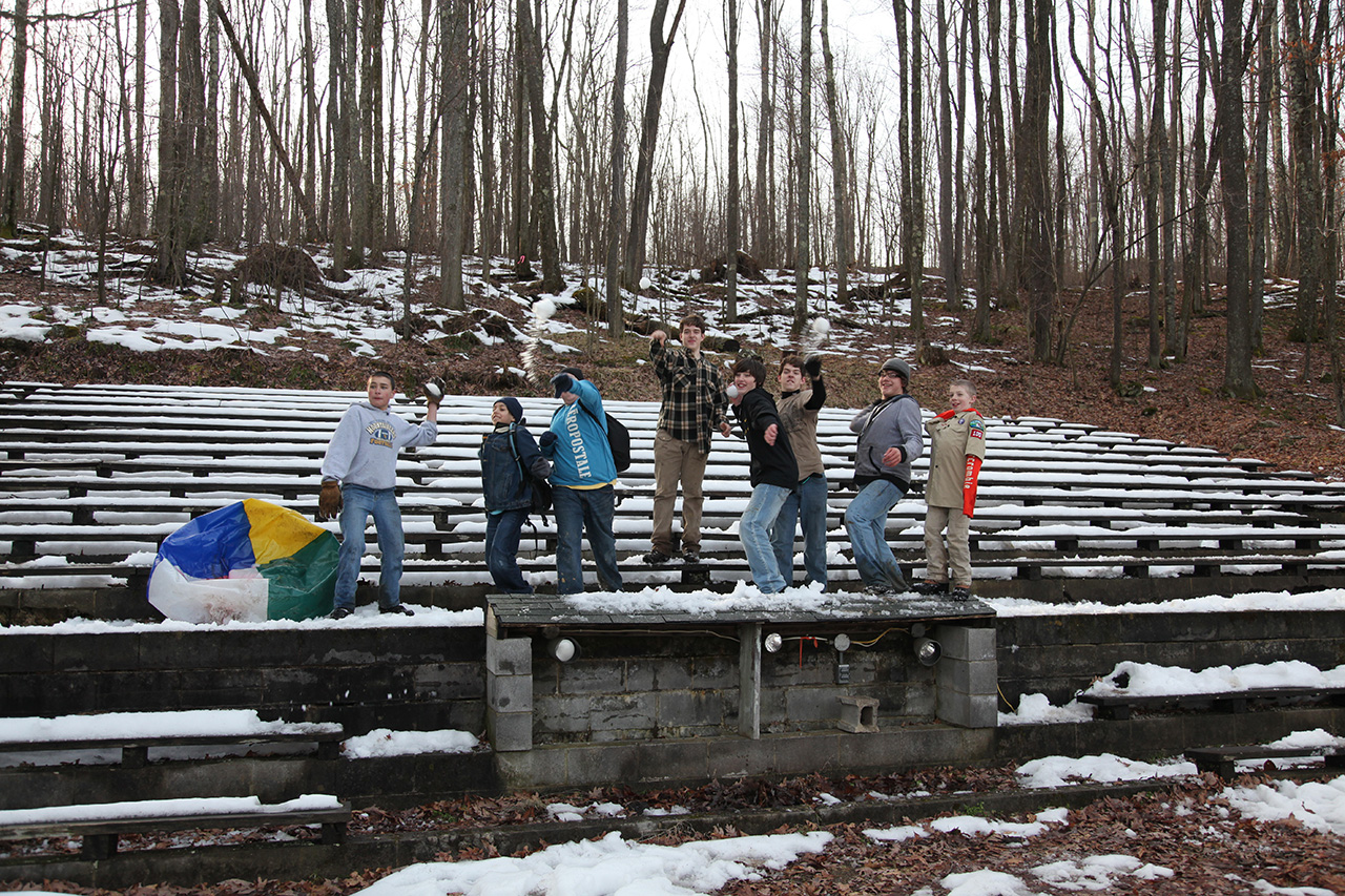 Snowball Fight at the Fire Challenge