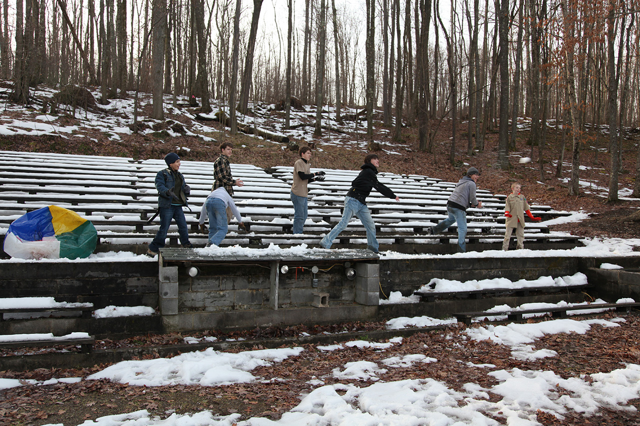 Snowball Fight at the Fire Challenge