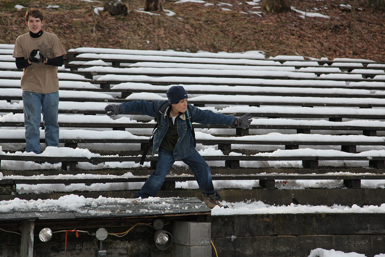 Snowball Fight at the Fire Challenge