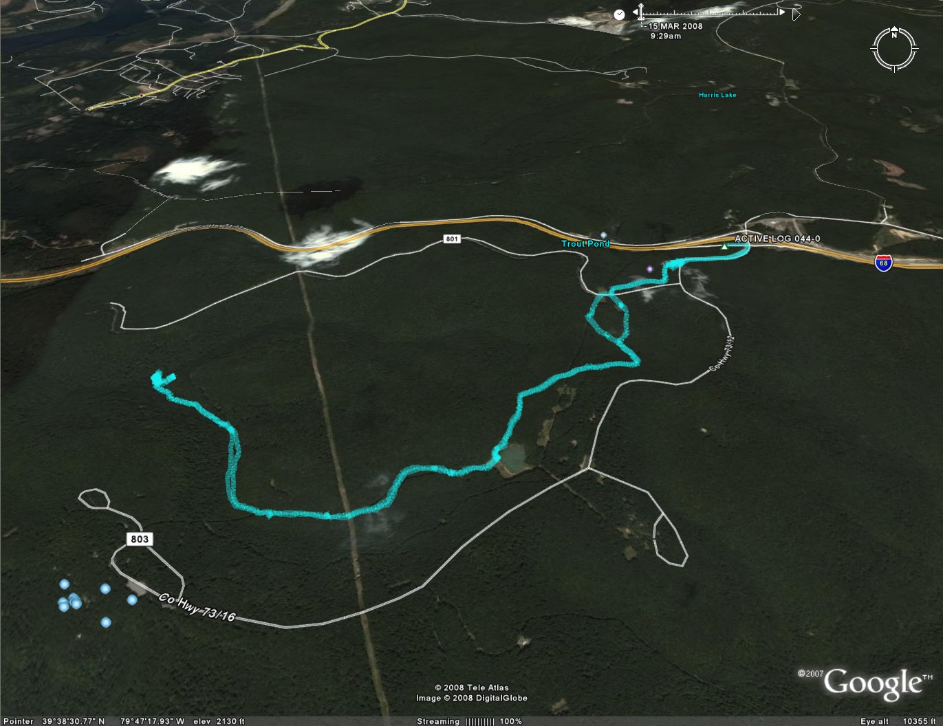 Aerial View of Hike Track