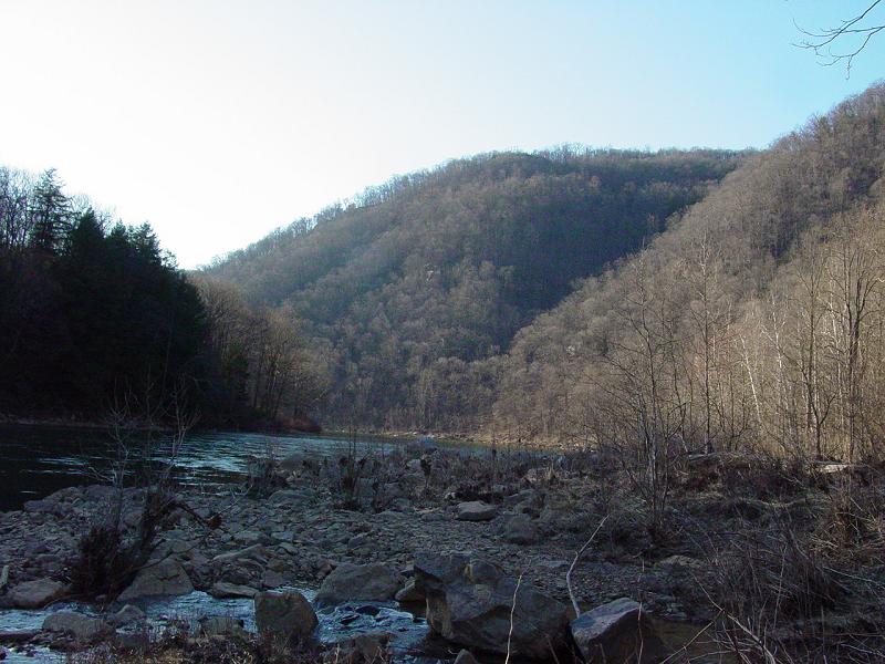 Beaverhole facing toward Coopers Rock - Click to Enlarge