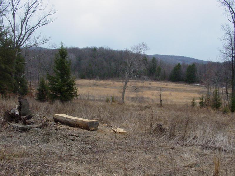 View of drained Reservoir