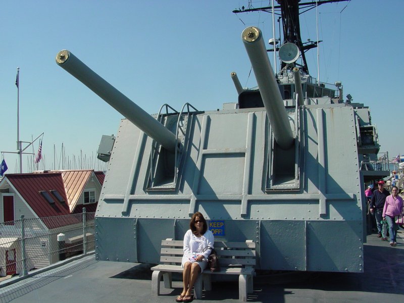 Guns aboard U.S.S. Laffey