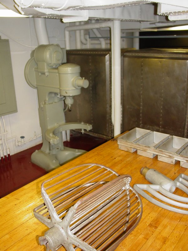 Kitchen aboard the USS Yorktown