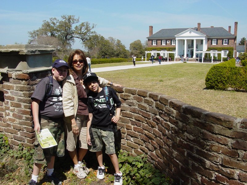 Ted, Maria, Tom at Boone Hall Plantation