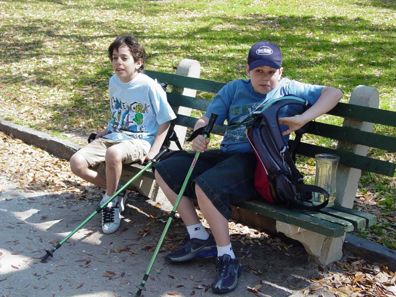 Ted and Tom at White Point Gardens - Click to Enlarge