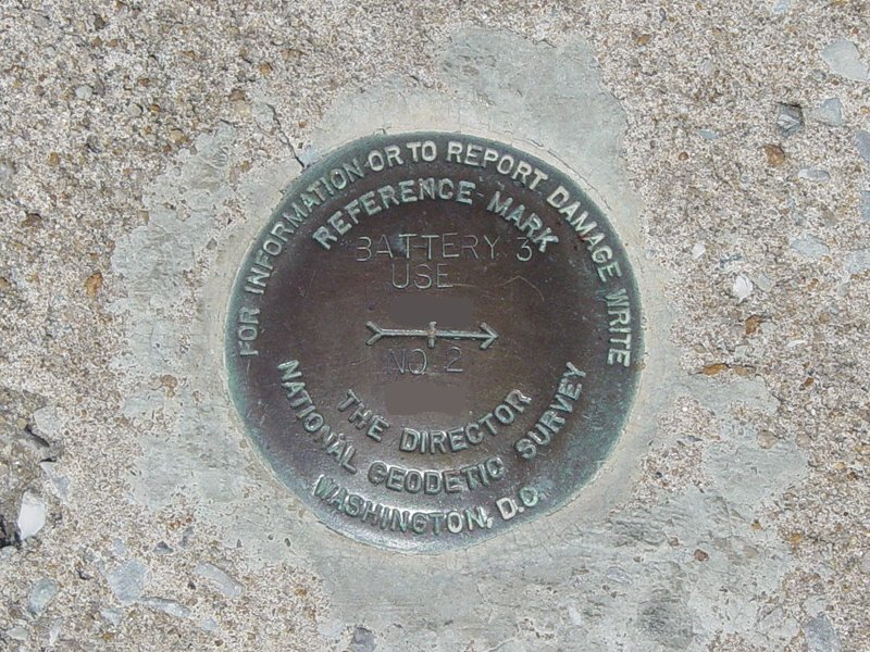 Geodetic Survey Marker at White Point Gardens
