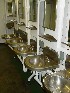 Wash basins aboard the USS Yorktown