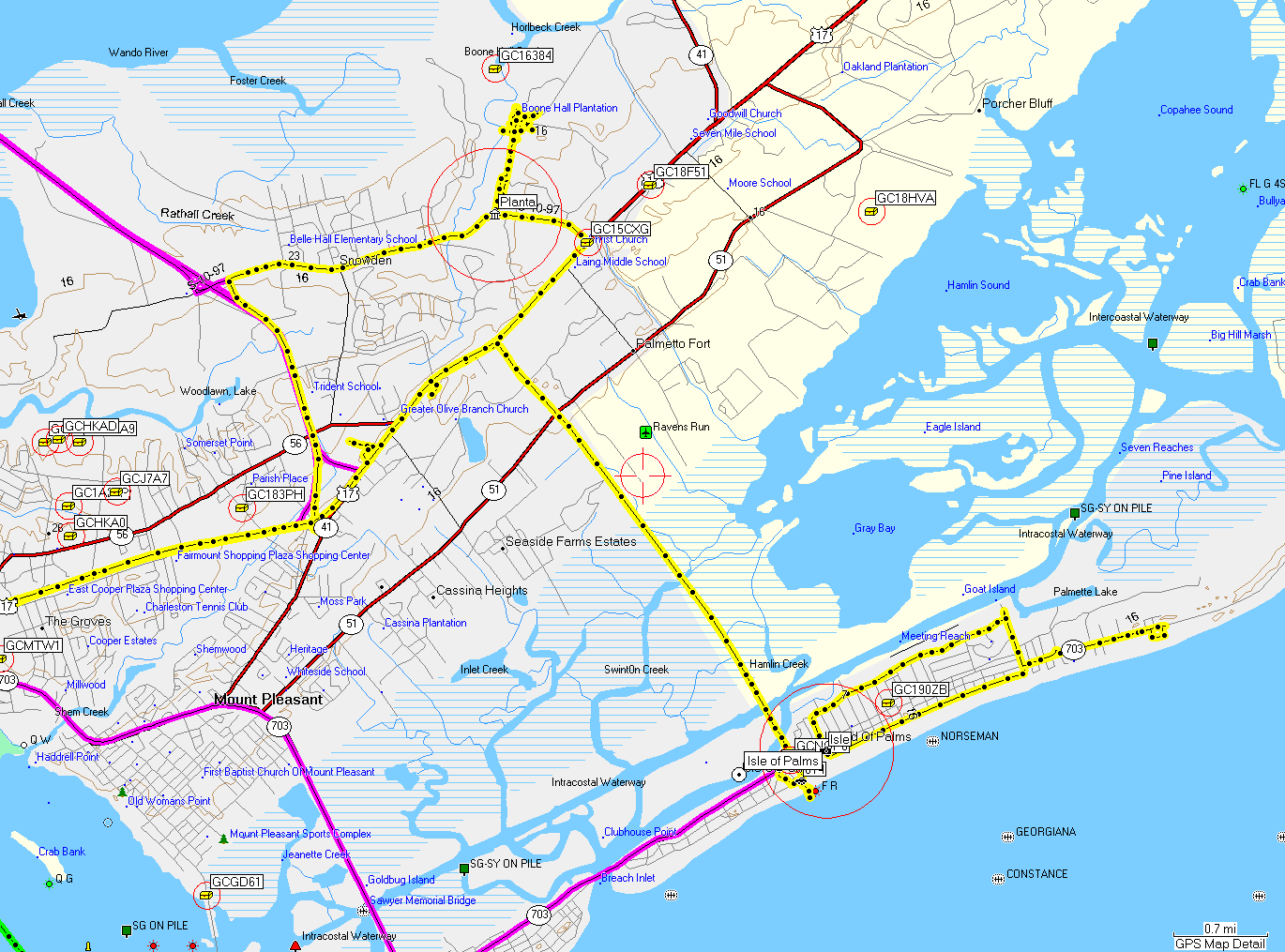 Isle of Palms and Plantation Tracks