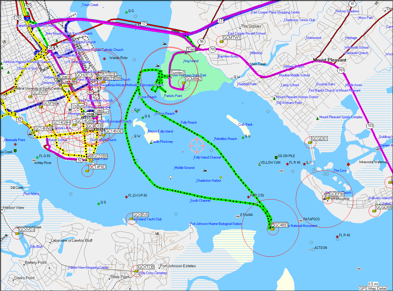 Patriot Point and Fort Sumter Track