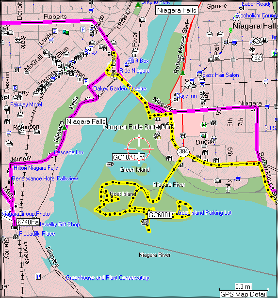 Niagara Falls area and Goat Island