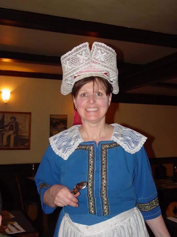 Our hostess at Au Petit Coin Breton