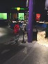 Tom using the exhibit