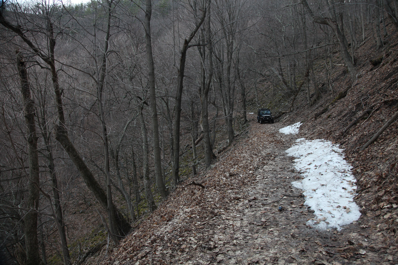 Jeep and Snow Banks
