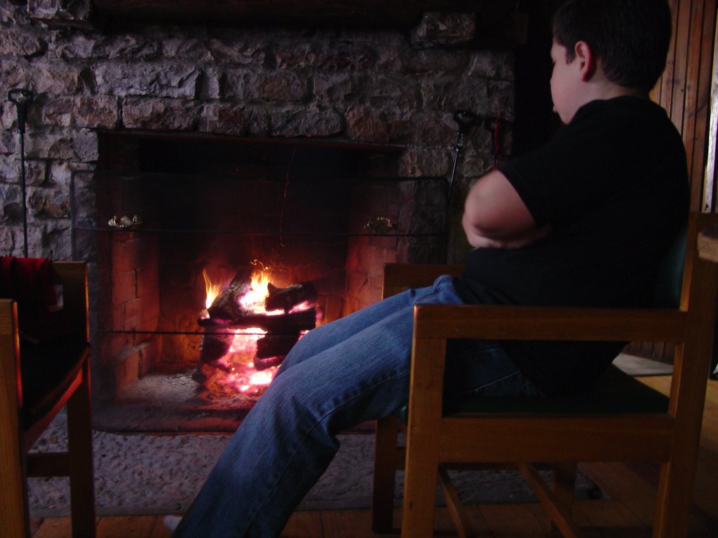 Ted by the Fire