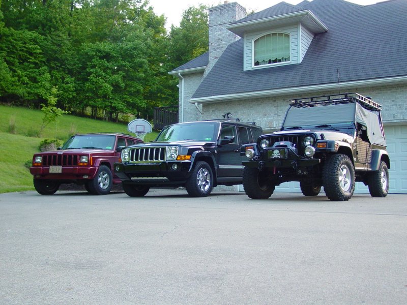 Jeep Cherokee Limited, Jeep Commander and Jeep Wrangler
