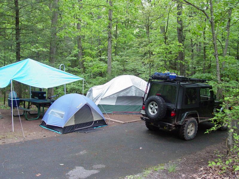 Brandywine Campsite 23 before take-down