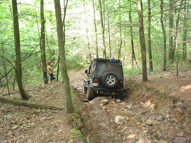 Paul on hill climb off FR 72