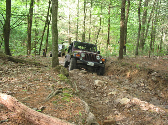 Steve on hill climb off FR 72