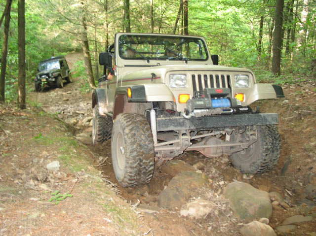 Steve and Dave on hill climb off FR 72