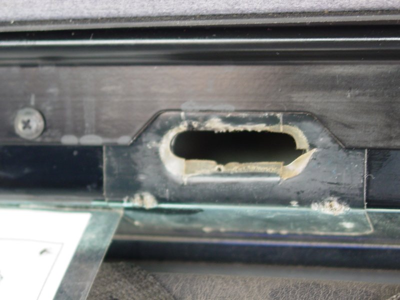 Bestop Windshield Channel Installed - right near latch cut-out
