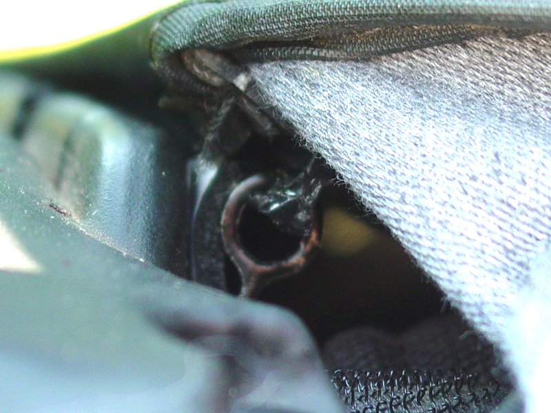 Bestop Windshield Channel Installed - the mystery channel configuration - note round channel with dowel-like insert from bikini