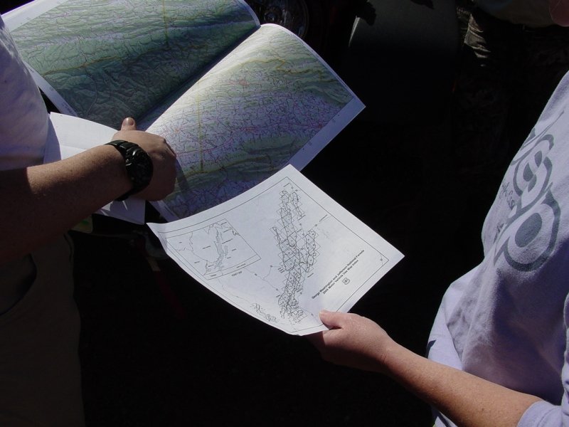 DeLorme's and GWNF Map Index