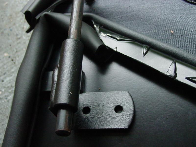 Aligning Door Upper Bracket (right front) - Click to Enlarge