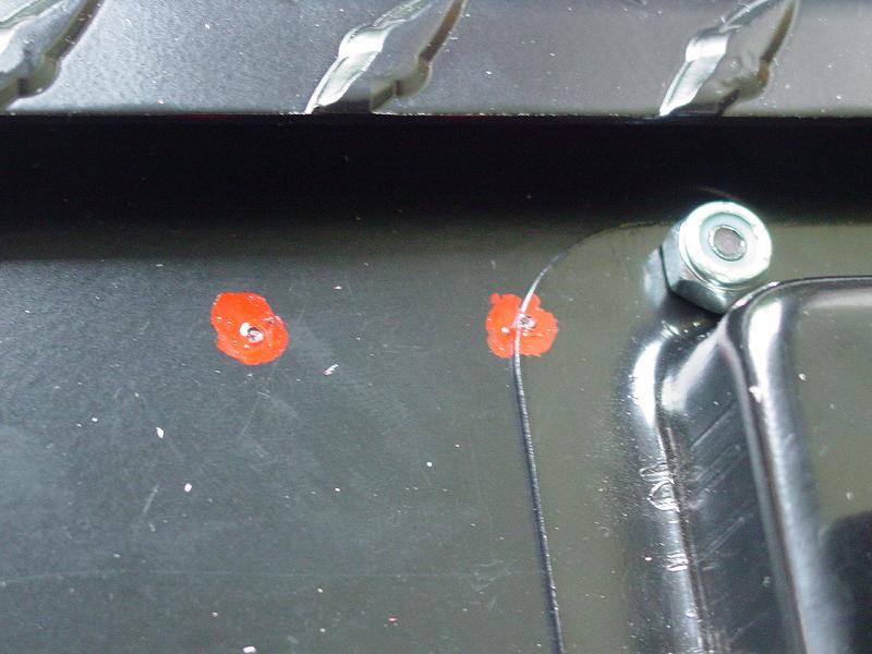 Marks - Note difficult centerpoint on Latch edge - Click to Enlarge