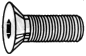 Flat Socket Head Cap Screw Stainless Steel