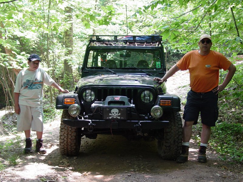Me and Ted after crossing the slip