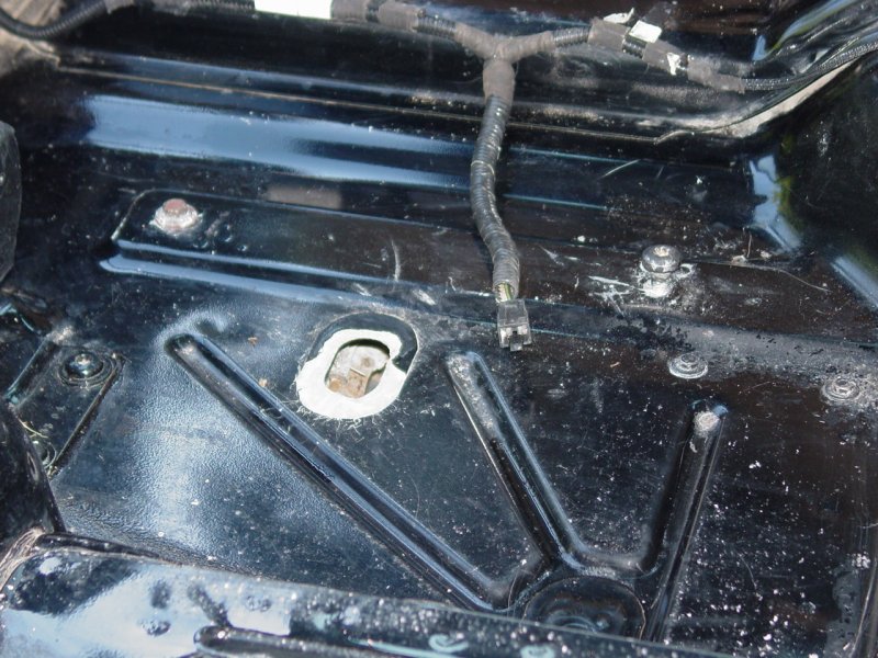 Driver's Side Rear Passenger Footwell area