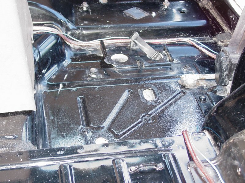 Passenger's Side Rear Passenger Footwell area