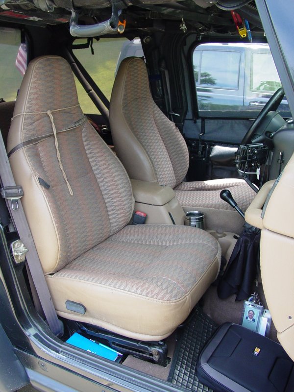 Cleaned-up front seating area